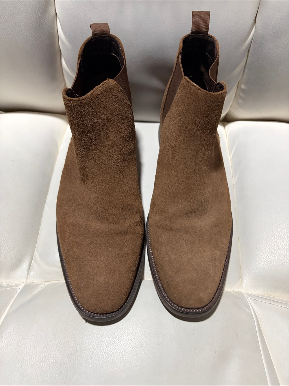 Men's Brown Suede Chelsea Boots